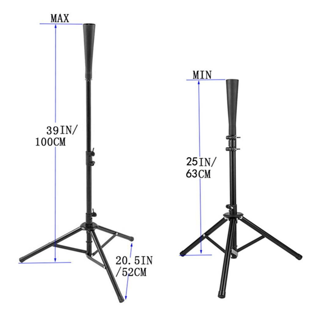DimyFew 1Pc Adjustable Batting Tee Baseball Batting Tee Softball Tripod T Stand Practice