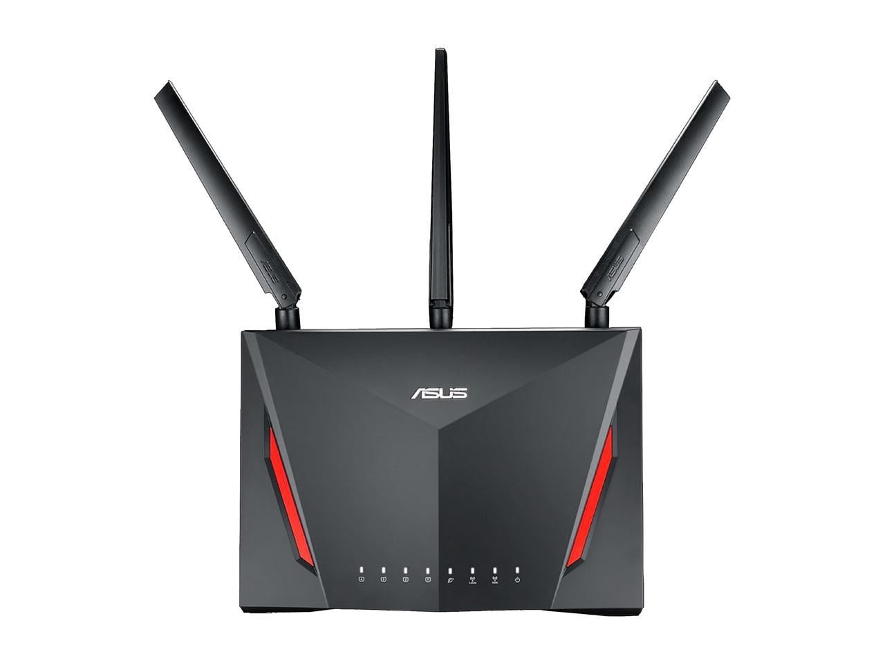 ASUS Dual-Band AC2900 Gaming Router RT-AC86U with Mesh Wi-Fi, Lifetime Internet Security, Black