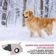 thumbnail image 5 of Dog coat, winter thick warm waterproof pet clothing, zipper - green, 5 of 5