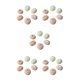 thumbnail image 1 of Wosthever 10 unids/set elegante concha de erizo de mar Base en maceta realismo Visual para decoración del hogar y urchin4-5cm de mar rosa Type2 NO2, 1 of 6