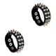 thumbnail image 4 of Minnieouse Pulseras con remaches, brazaletes Punk ligeros, brazaletes de cuero a la moda Unisex, joyería de moda, regalo de cumpleaños, fiesta Negro 2Conjunto, 4 of 6