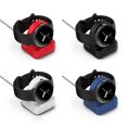 thumbnail image 3 of Soporte compatible con Google Pixel Watch, soporte de carga de silicona antideslizante, base con ranura para gestión de cables, color negro, 3 of 5