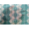 thumbnail image 4 of oneOone Cotton Silk Fabric Triangle & Hexagon Geometric Print Sewing Fabric BTY 42 Inch Wide, 4 of 4