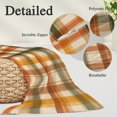 thumbnail image 3 of Orange Green Checked Throw Pillow Cover 20 x 30 Inch Decorative Pillow Cover Fall Thanksgiving Buffalo Plaid Lumbar Pillowcase Seasonal Rectangle Cushion Case for Couch Sofa Bed Living Room, 3 of 9