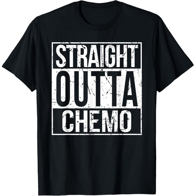 Straight Outta Chemo Shirt Battle Cancer Awareness Camiseta