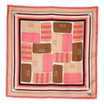 thumbnail image 2 of Fendi Baguette Print Silk Scarf Foulard Pink Dalia Multicolor Size 90, 2 of 6