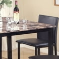 thumbnail image 4 of Roundhill Furniture Citico Counter Dining Set w/Laminated Faux Marble Top Black, 4 of 5
