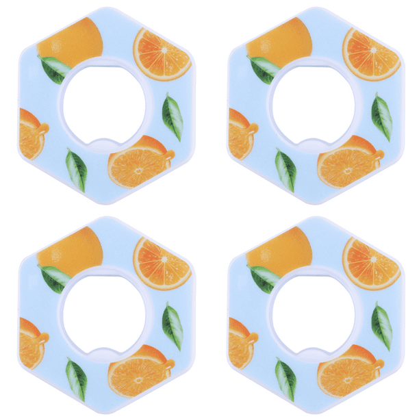 Vainas Sabor Aire Anillos Fragancia Frutas Creativos para Potable () Naranja