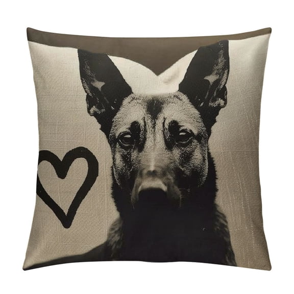 Qinduosi German Shepherd Pillow Covers ,German Shepherd Gifts,Reserved for The Dog Pillow,German Shepherd Gifts for Women,German Shepherd mom,German Shepherd Gifts for Dog White