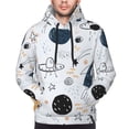 thumbnail image 5 of Bingfone Cartoon Planets Men'S Drawstring Hoodie Long Sleeve Pocket Sweatshirts-Xx-Large, 5 of 9