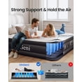 thumbnail image 5 of OhGeni King Air Mattress Family Choice Award with Built-in Pump,18" Comfortable Blow Up Colchones Inflables Mattress for Home,Guests, Portable Air Bed for Adults, Airbed Supports Up to 700 lbs,Black, 5 of 11