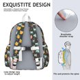 thumbnail image 5 of Music Bulldog Backpack for School,Cute School Bag,Schoolbag with Adjustable Shoulder Straps & Padded Back,13.4"x11"x4.7", 5 of 6