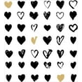 thumbnail image 3 of Ambesonne Love Duvet Cover Set, Small Heart Hipster, Queen, Tan Black White, 3 of 3