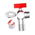 thumbnail image 4 of Grifo de válvula angular para lavabo de baño, accesorio para fregadero de cocina. Rojo, 4 of 9