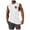 White, variant on Mens Sleeveless Small Logo Top Minimalist Chest Print Design Crew Neck Slim Cut Smooth Fabric Casual Silhouette for Street Style White XL