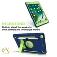 thumbnail image 4 of Dteck Rugged Case for Apple iPad 9th / 8th / 7th Gen, iPad 10.2 inch Case 2021/2020/2019, Hybrid Shockproof Armor 3-Layer Drop Protection Kids Protective Cover for 10.2" iPad Case,Navy/Green, 4 of 6