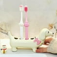 thumbnail image 3 of Cartoon Dachshund Toothbrush Holder, Creative Bathroom Toothbrush Stand Organizer, 3 of 5