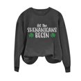 thumbnail image 4 of Guluxicc Women's Sweatshirts Casual Long Sleeve Graphic Printed Shirts St. Patrick's Day Pullover Tops, XS, 4 of 6