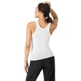 thumbnail image 3 of Hanes Originals Comfywear Women's Rib Tank White M, 3 of 4