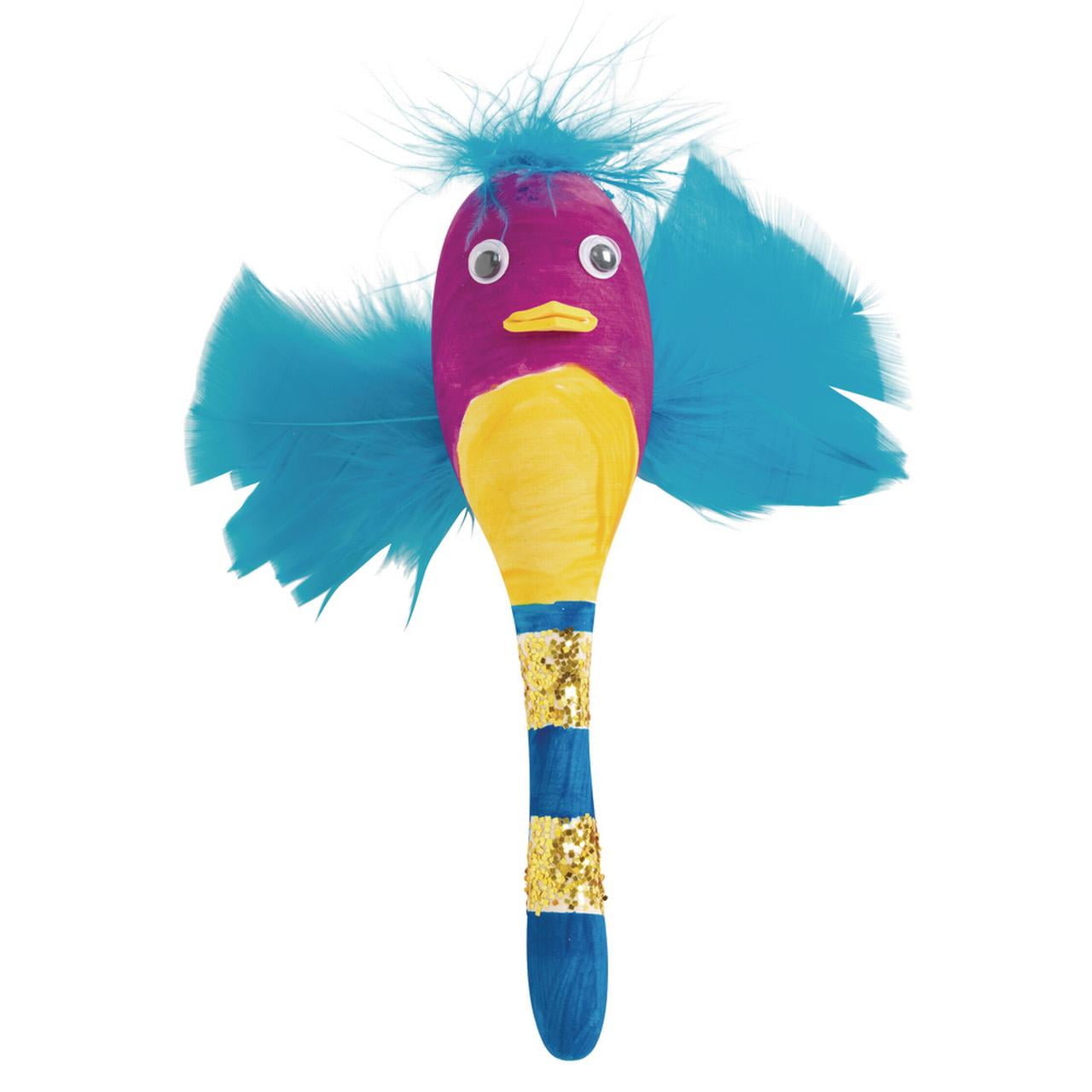 Colorations Decorate Your Own Wooden Maracas, Set of 12, for Kids