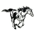thumbnail image 1 of Metal Black Wall Decor Running Horse, 1 of 3