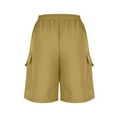 thumbnail image 5 of ZyeKqe Knee Length Cargo Shorts for Women Lightweight Quick Dry Outdoor Hiking Shorts Wide Leg Summer Casual Shorts, 5 of 7
