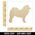 thumbnail image 2 of Samoyed Dog Solid Wood Shape Unfinished Piece Cutout Craft DIY Projects - 4.70 Inch Size - 1/4 Inch Thick, 2 of 7