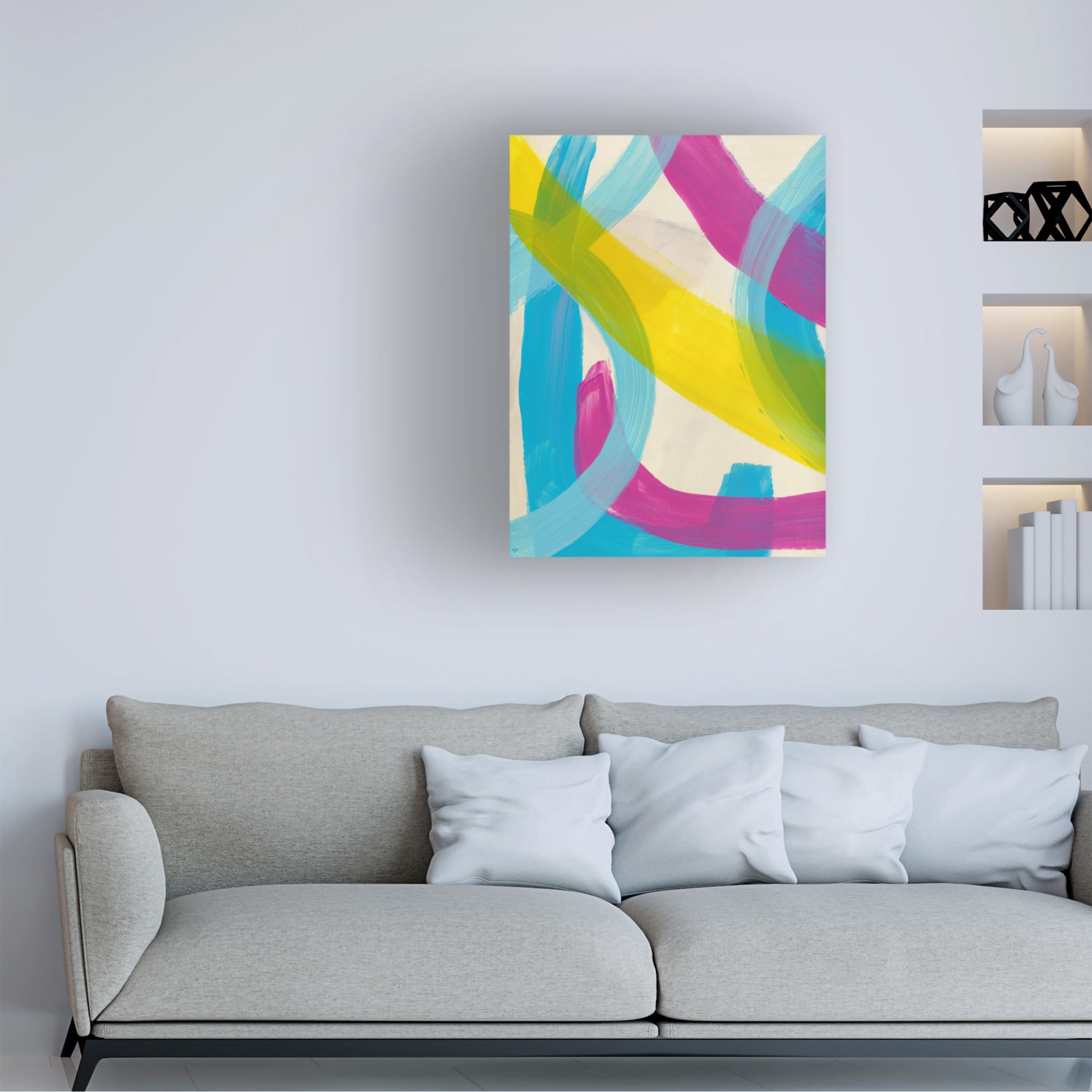 Canvas Wall Art - Bronwyn Baker 'The Script No. 1' Wall Art for Living Room, Bedroom, or Office Décor by Trademark Fine Art - 24 x 32 Inches