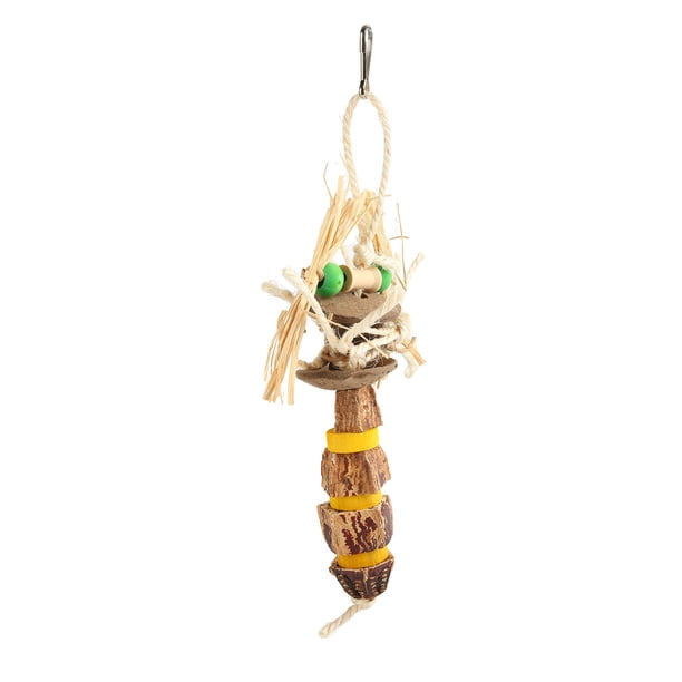 Juguetes Para Masticar Nueces De Loro, Resistentes A Mordeduras, Naturales, Reducen El Comportamiento Destructivo, Bloques De Madera Para Pájaros, Juguete Para Masticar Para ANGGREK Otros
