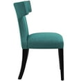 thumbnail image 6 of Modway Curve Dining Side Chair Fabric Set of 2 in Teal, 6 of 7