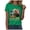 Green, variant on Women's 250th Anniversary USA T-Shirt 1776-2026 Patriotic Eagle Flag Graphic Tee – Plus Size American Independence Day Top (Black, XXL)