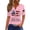 Pink #10, variant on Evdexr 250th Anniversary Usa Shirts Woman V Neck American Flag We the People Shirt Short Sleeve Red Blue and White Patriotic Shirts Graphic T Shirts Pink M
