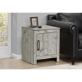 thumbnail image 2 of Monarch Specialties - Accent Table, 22" H, End, Side Table, Storage, Side, Nightstand, Living Room, Bedroom, Rustique Grey Laminate, Transitional, 2 of 5