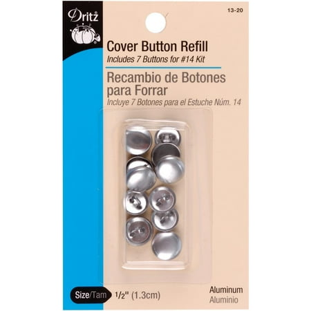Dritz Half Ball Buttons - Dritz Cover Button Refills-Size 20 1/2