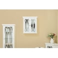 thumbnail image 2 of Teamson Home Florence 2 Door Wooden Removable Wall Cabinet with Adjustable Shelves, White, 2 of 8