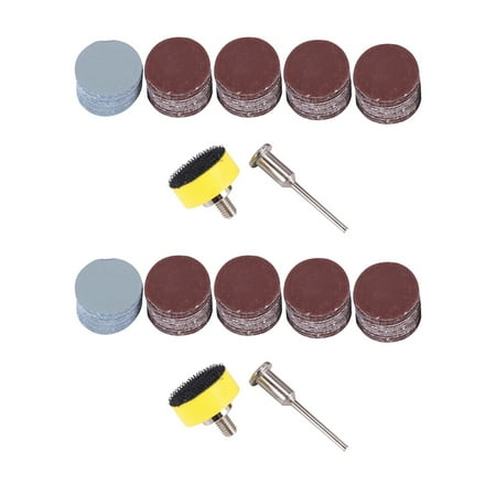 

200Pcs 25mm 1 Inch Sander Disc Sanding Disk 100-3000 Grit Paper with 1Inch Abrasive Polish Pad Plate + 1/8 Inch