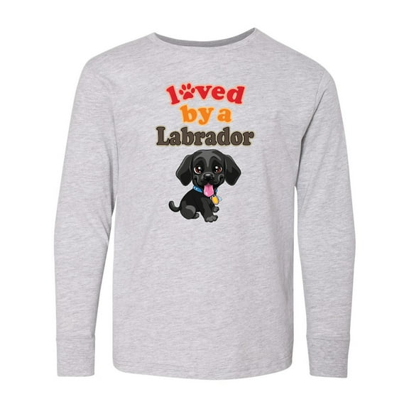 Inktastic Labrador Retriever Dog Black Lab Long Sleeve Youth T-Shirt