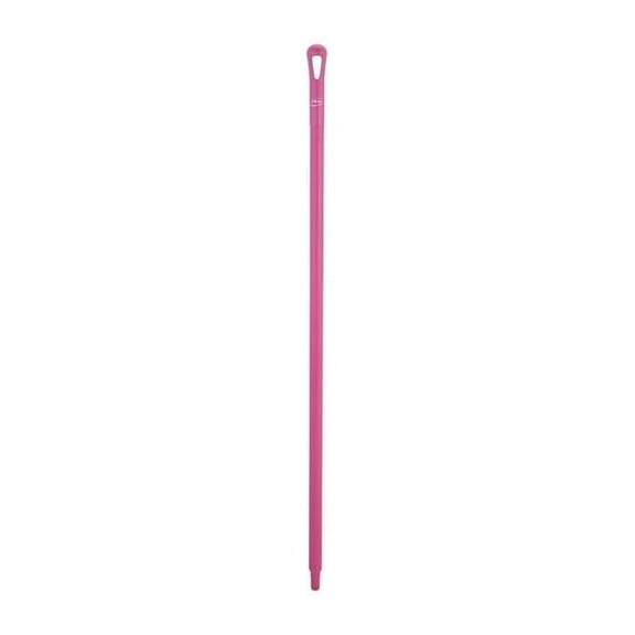 Vikan 51" Color Coded Handle, 1 1/4 in Dia, Pink, Polypropylene 29601