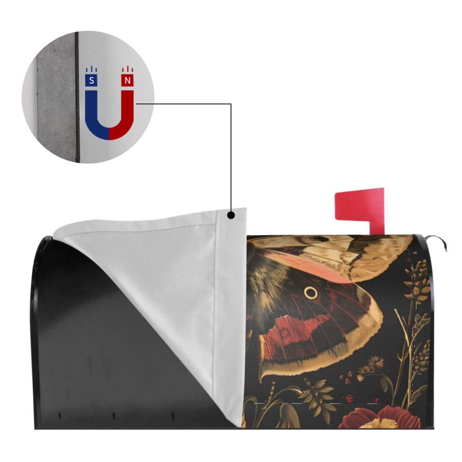Kdxio Magnetic Mailbox Cover 21x18 in Mailbox Cover Outdoor Decoration Holiday Mailbox Covers for Home Garden Yard-21x18 in