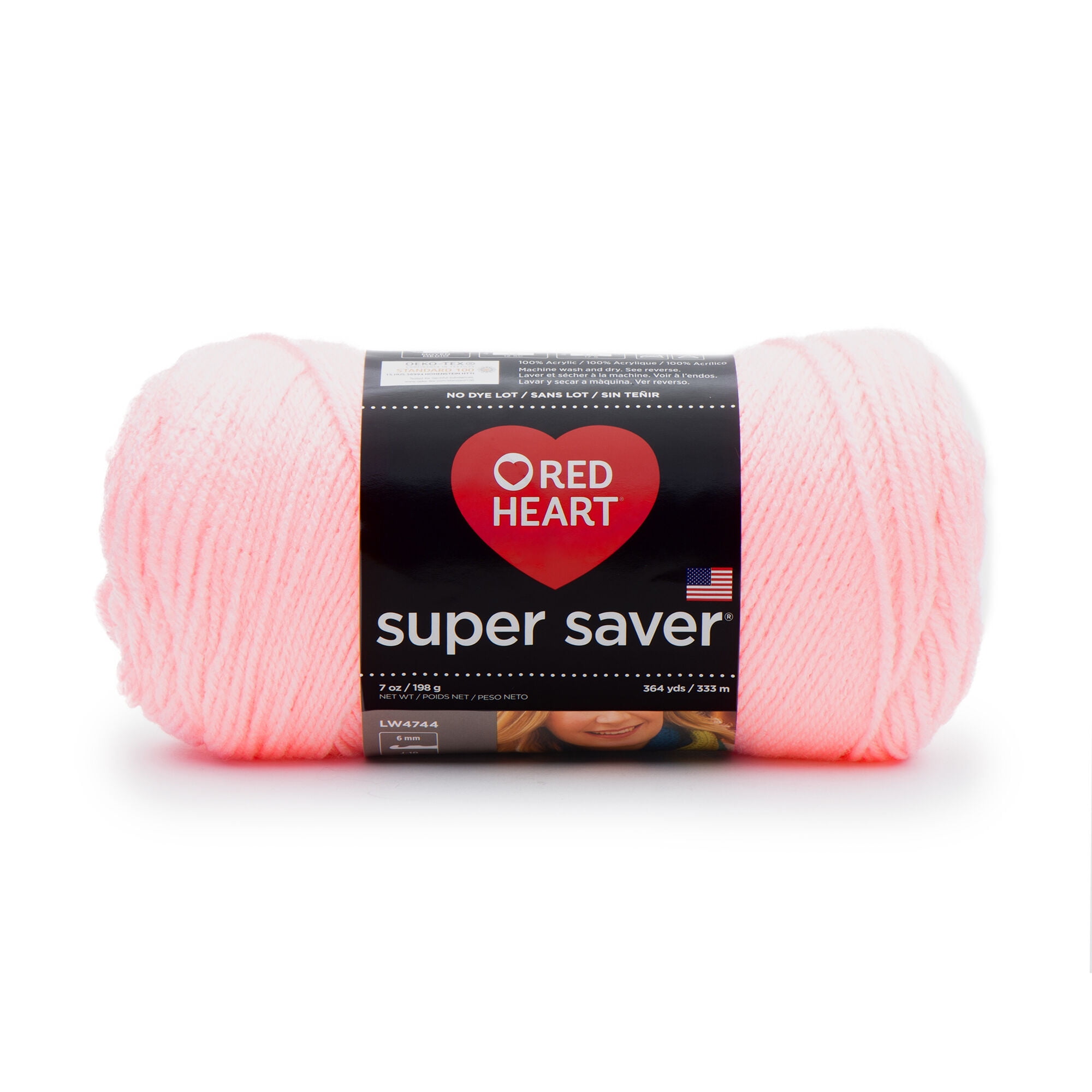 2 Skeins Of 7oz Red Heart Super Saver Worsted Acrylic Yarn Shocking Pink 718 