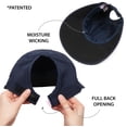 thumbnail image 3 of Sombrero con visera Ponyflo, protector solar, ala ancha, azul marino, 3 of 6