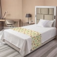 thumbnail image 1 of Aviation Bed Runner, Illustration of Colorful Airplanes in Sky Romantic Cloud Repetitive Design, Decorative Accent Bedding Scarf for Hotels Homes and Guestrooms, Twin, Beige Multicolor, by Ambesonne, 1 of 2