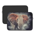 thumbnail image 3 of Bingfone Elephant In Smoke Laptop Sleeve Case 15 Inch, 360° Protective Computer Carrying Bag, 3 of 9