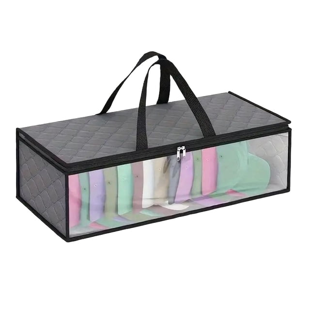 Organisateur de Garde-Robe Portable Sac de Rangement Suspendu à Main pour Chapeaux Soutiens-Gorge Accessoires Pliable Design Visible