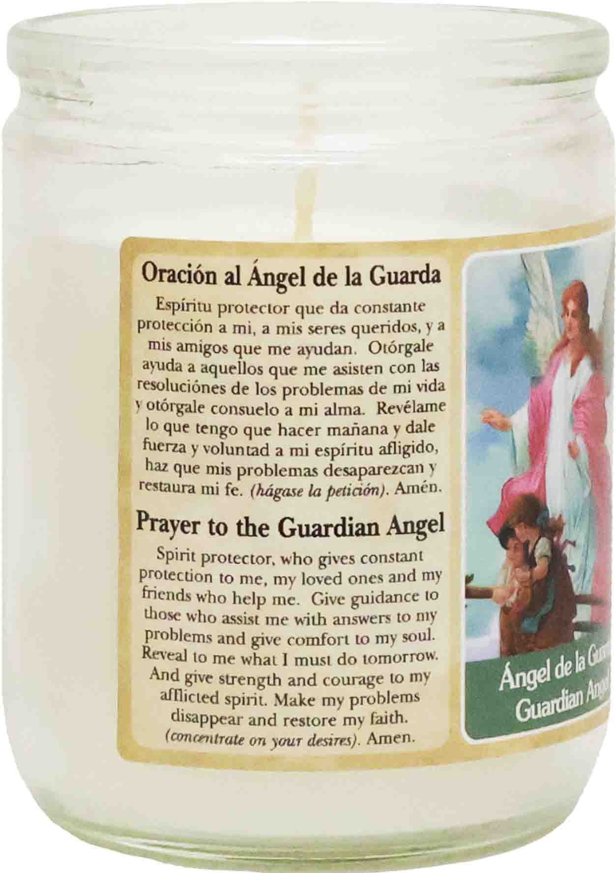 (6 pack) Guardian Angel Religious Candle, 3.25 Inch