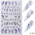 thumbnail image 4 of 8 Sheets Butterfly Nail Sticker Creative Adhesive Nail Decal Manicure Sticker, 4 of 10