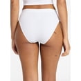 thumbnail image 2 of No Boundaries Cotton Ribbed Hi-Cut Brief Panty, Women's XS-XXXL, 2 of 4