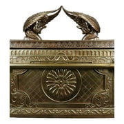 Ebros Gift Matte Gold Ark ofCovenant 24.25” Polyresin Sculpture