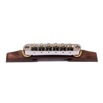 FELTECHELECTR 1Set Gold Roller Bridge Guitar Accessory for Musicians in Music Practice