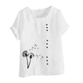 thumbnail image 1 of Birdeem Mode Femmes Été Ample Imprimé T-Shirt à Col Rond Manches Courtes Blouse Décontractée, 1 of 1